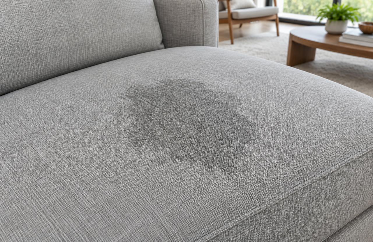 Tecido sem impermeabilização, com água absorvida